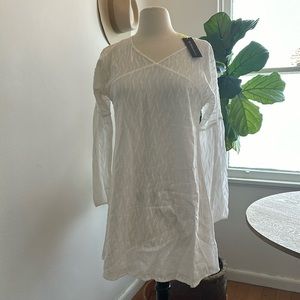Bcbgeneration white embroidered tunic/dress
